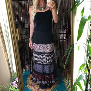 👣Bohemian pattern & lace Gypsy skirt👣
